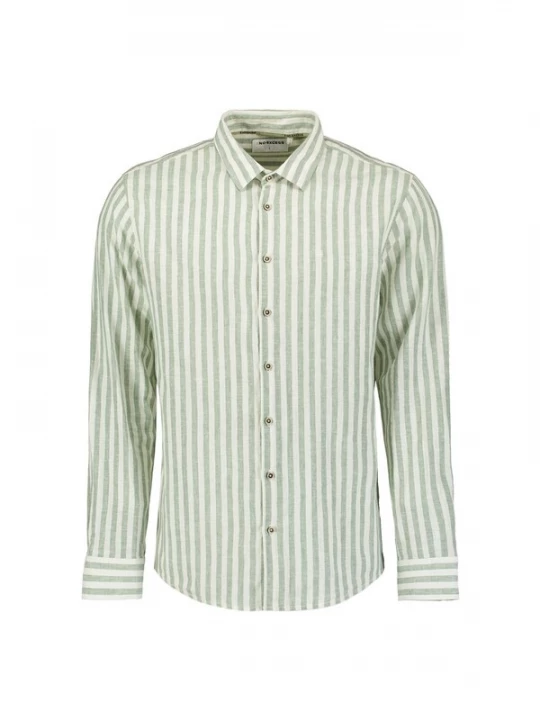 Foto van product No Excess Overhemd groen / wit