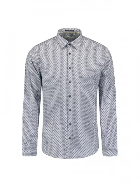 Foto van product No Excess Overhemd navy / wit