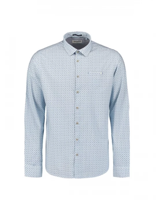Foto van product No Excess Overhemd saffier / pastelblauw