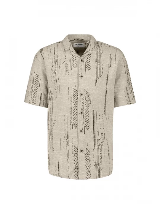 Foto van product No Excess Overhemd taupe / zwart