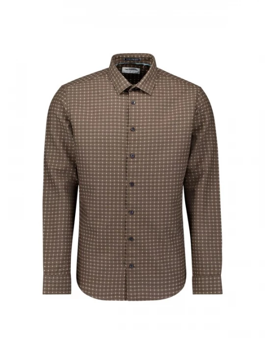 Foto van product No Excess Overhemd taupe / zwart / wit