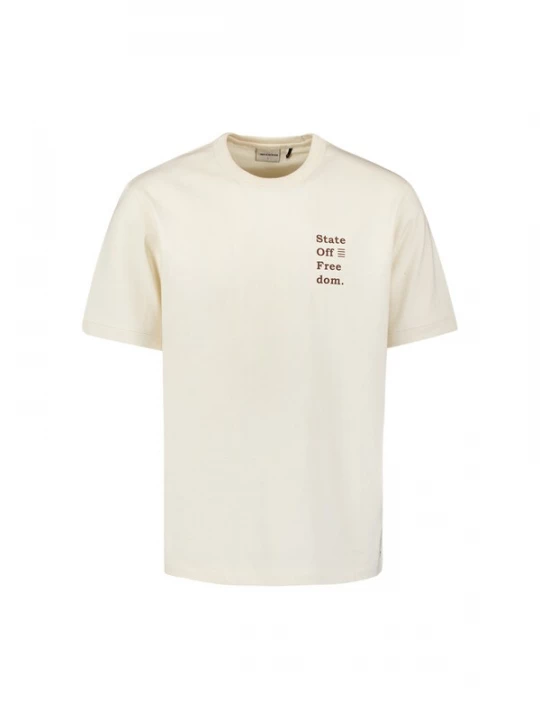 Foto van product No Excess Shirt bruin / oranje / offwhite