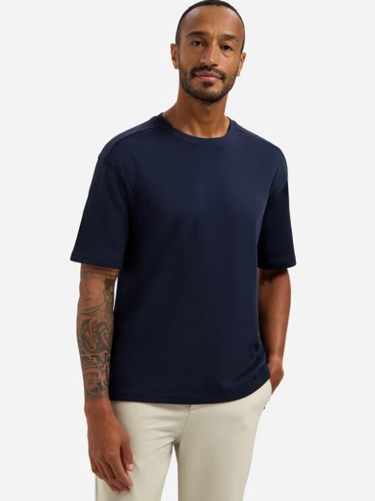 Foto van product No Excess Shirt donkerblauw