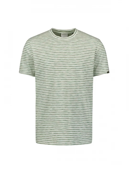 Foto van product No Excess Shirt groen gemêleerd / zwart / wit