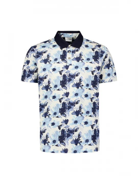 Foto van product No Excess Shirt marine / lichtblauw / wolwit