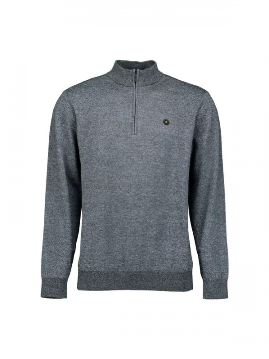 Foto van product No Excess Trui duifblauw / zwart