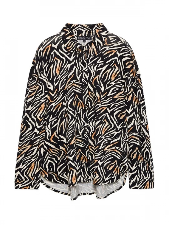 Foto van product No Matter What Blouse oranje / zwart / wit