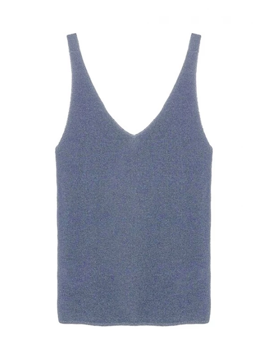 Foto van product No Matter What Gebreide top duifblauw
