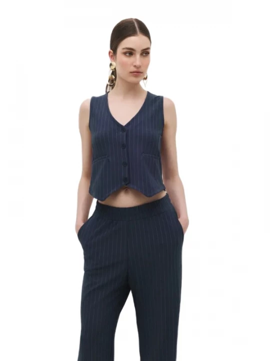 Foto van product No Matter What Gilet navy / wit