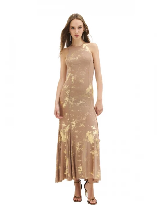 Foto van product No Matter What Jurk crème / goud