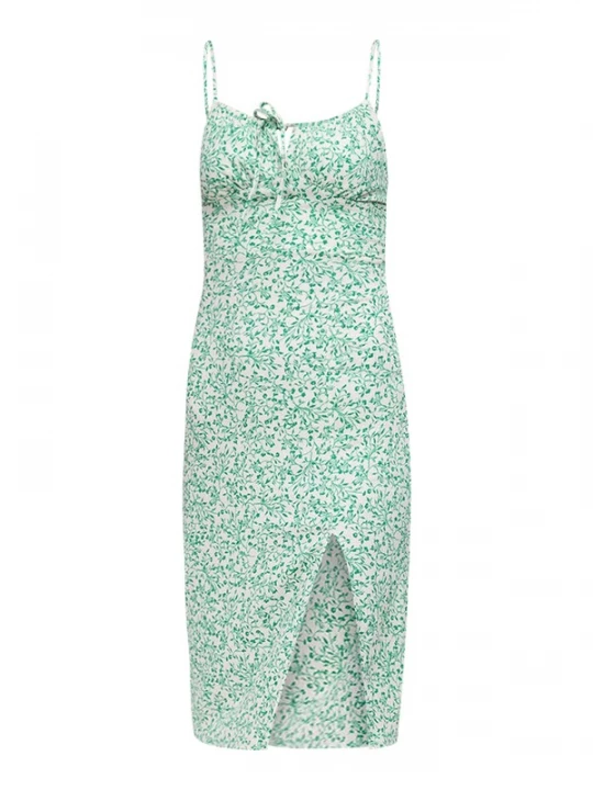 Foto van product No Matter What Jurk jade groen / offwhite