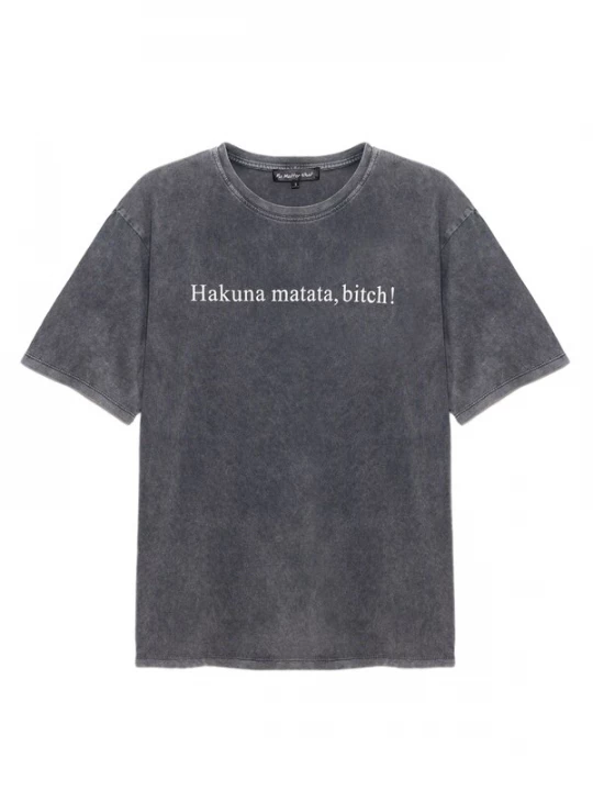 Foto van product No Matter What Shirt antraciet / wit