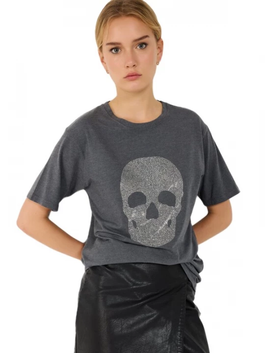 Foto van product No Matter What Shirt donkergrijs / zilver