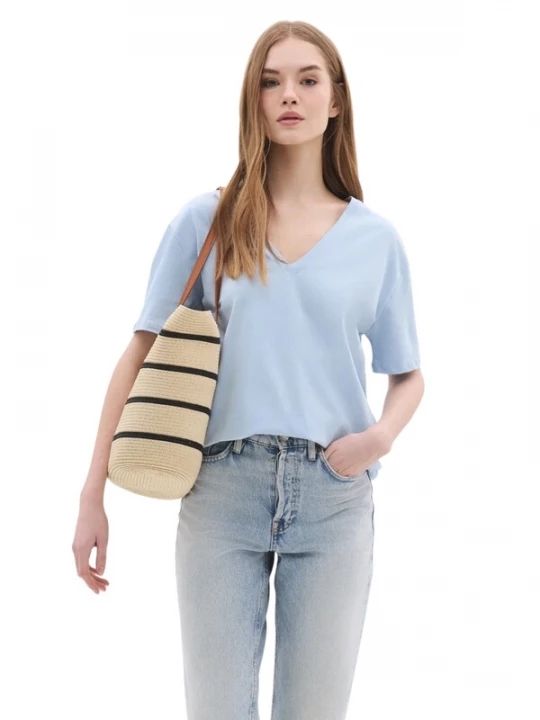 Foto van product No Matter What Shirt duifblauw