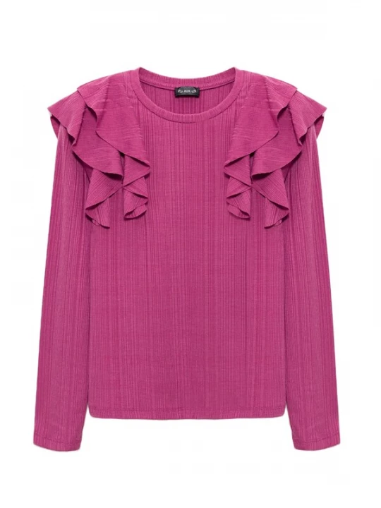 Foto van product No Matter What Shirt fuchsia