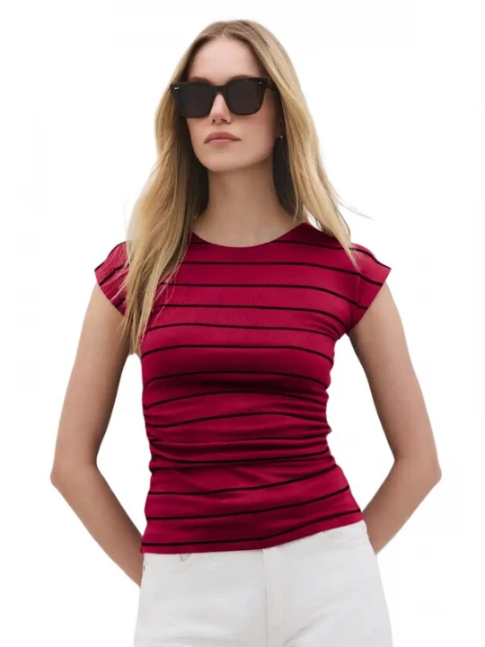 Foto van product No Matter What Shirt fuchsia / zwart