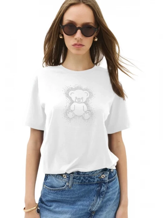 Foto van product No Matter What Shirt lichtgrijs / wit