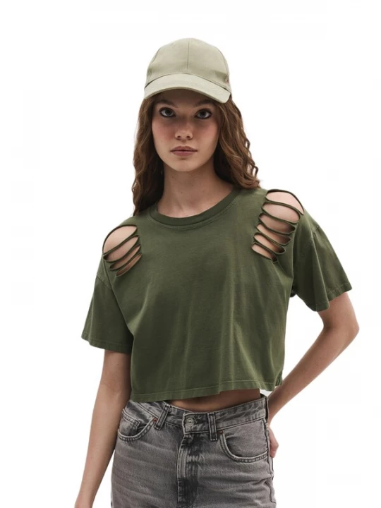 Foto van product No Matter What Shirt olijfgroen