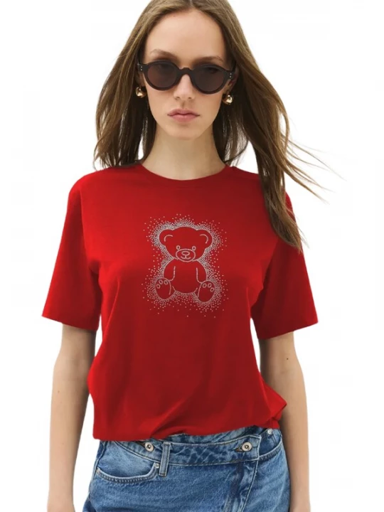 Foto van product No Matter What Shirt rood / wit