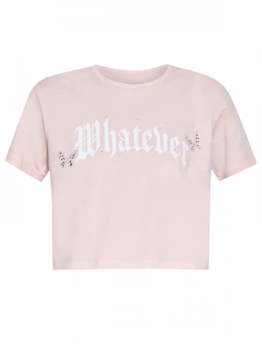 Foto van product No Matter What Shirt rosa / zilver / wit