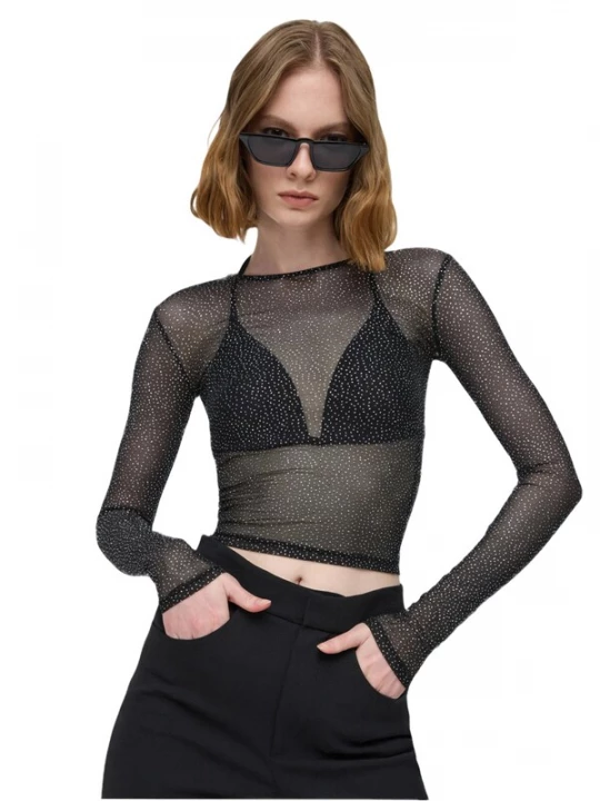 Foto van product No Matter What Shirt zwart / zilver