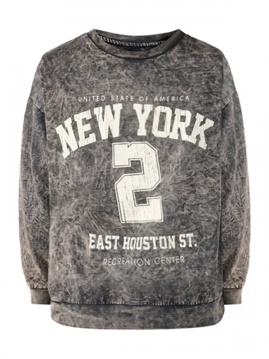 Foto van product No Matter What Sweatshirt antraciet / wit