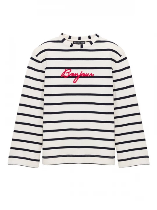 Foto van product No Matter What Sweatshirt lichtbeige / marine / rood