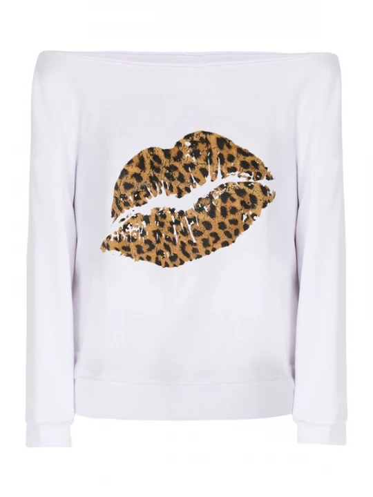 Foto van product No Matter What Sweatshirt lichtbruin / zwart / wit