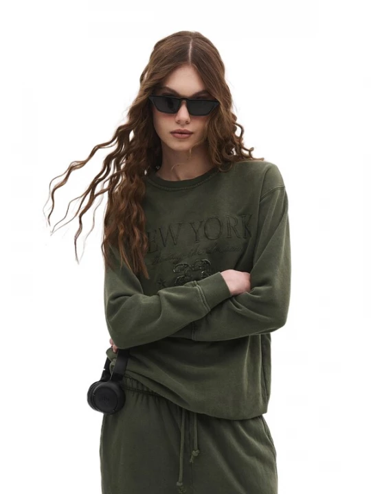 Foto van product No Matter What Sweatshirt olijfgroen