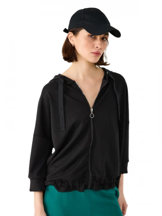 Foto van product No Matter What Sweatvest zwart