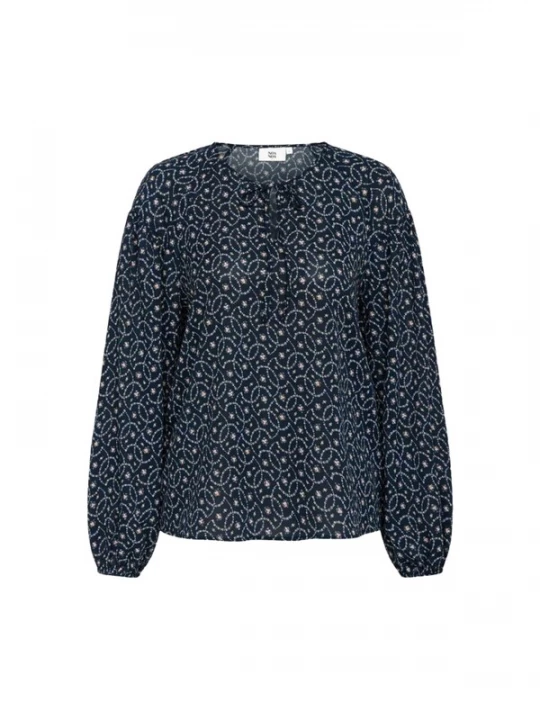 Foto van product Noa Noa Blouse 'Aio' lichtblauw / donkerblauw