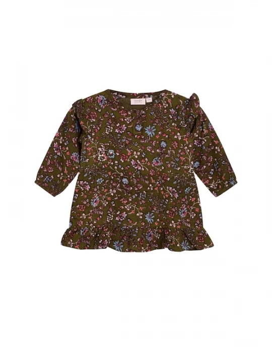 Foto van product NOA NOA miniature Jurk 'Malia' royal blue / koningsblauw / bruin / olijfgroen / rosé