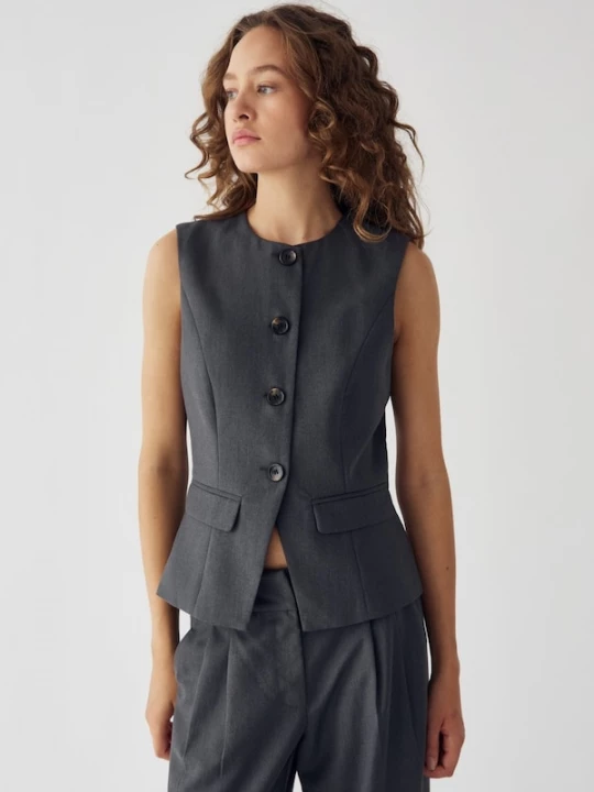 Foto van product Noella Bodywarmer ' N-Kasaunette Vest ' donkergrijs