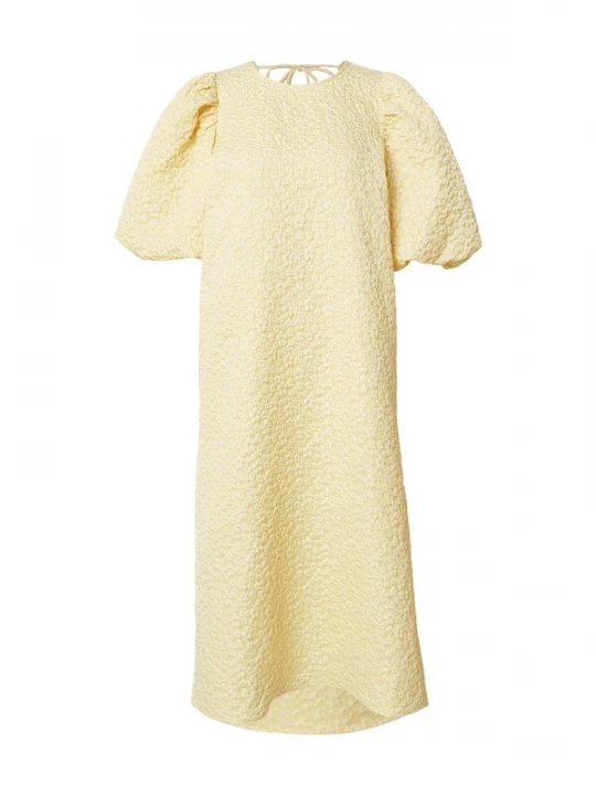 Foto van product Noella Jurk 'Reno Pastis' lichtgeel / offwhite