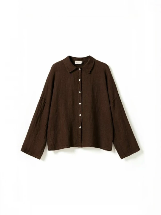 Foto van product Noella Shirt ' Leanora ' chocoladebruin