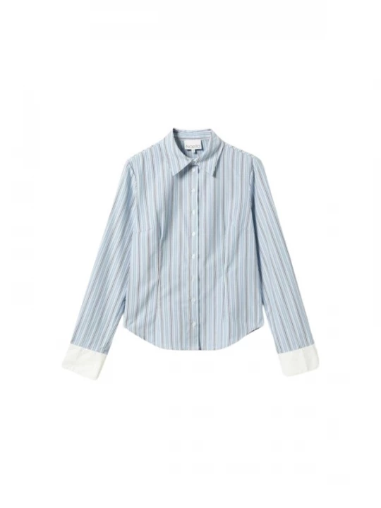 Foto van product Noella Shirt ' Loyce ' blauw gemêleerd