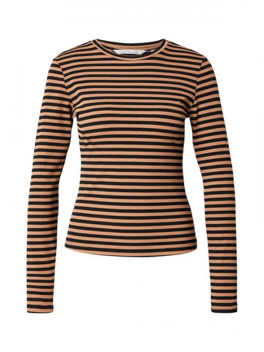 Foto van product Noella Shirt 'Luana' donkerbeige / zwart