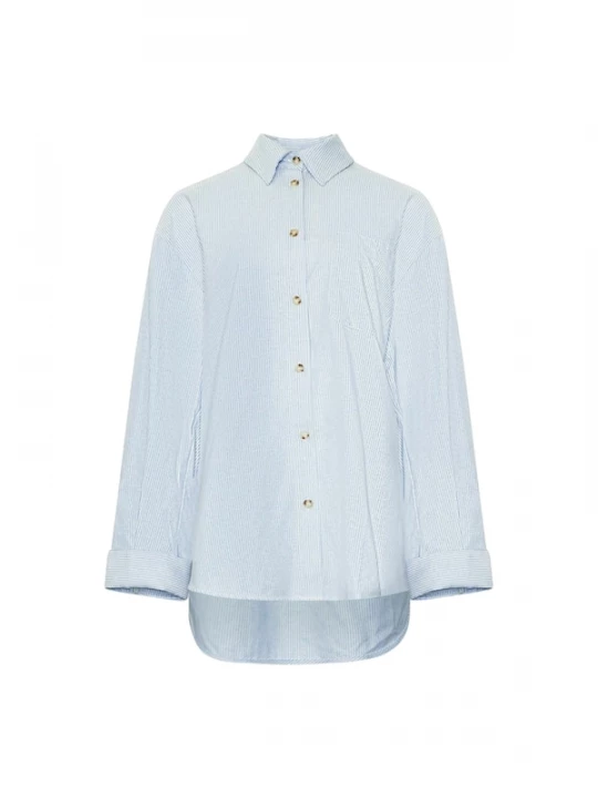 Foto van product Noella Shirt ' Marlon ' blauw gemêleerd
