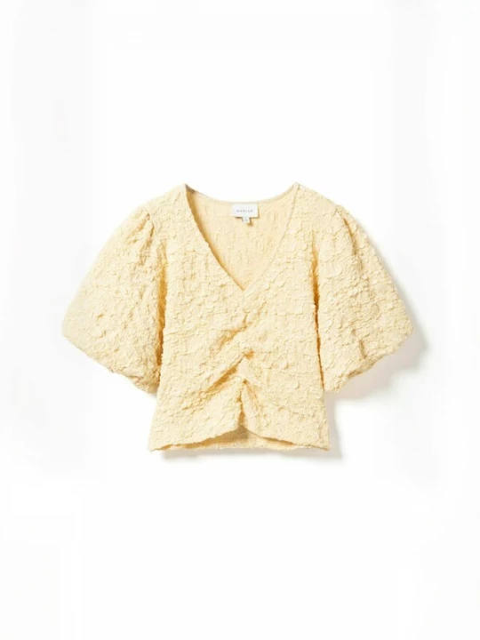 Foto van product Noella Shirt ' N-Mykah ' lichtgeel