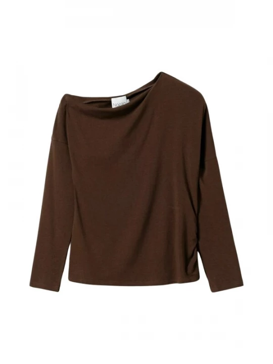 Foto van product Noella Top ' Lanna ' chocoladebruin