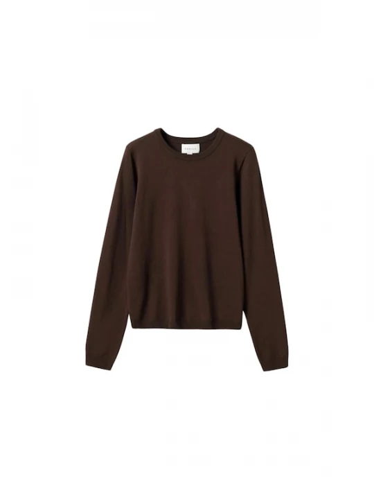 Foto van product Noella Top ' N-Mardine Knit ' chocoladebruin