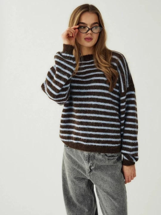 Foto van product Noella Trui ' N-Mafalda Knit ' bruin