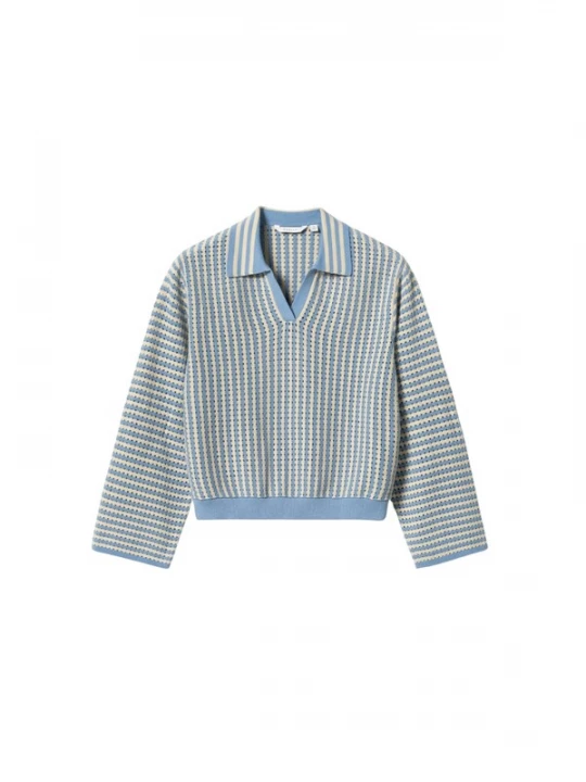Foto van product Noella Trui ' N-Makinna Knit ' blauw gemêleerd