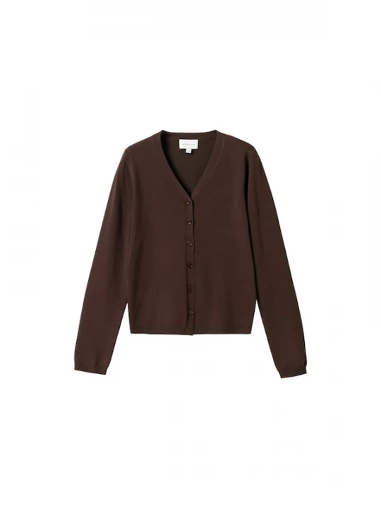 Foto van product Noella Trui ' N-Marg Knit Cardigan ' chocoladebruin