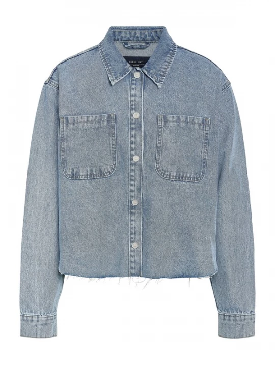 Foto van product Noisy may Blouse 'NMAlva' blauw denim