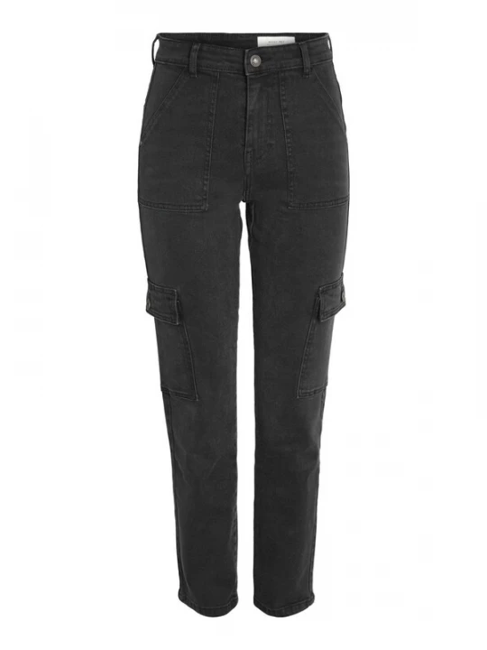 Foto van product Noisy may Cargojeans 'Moni' black denim