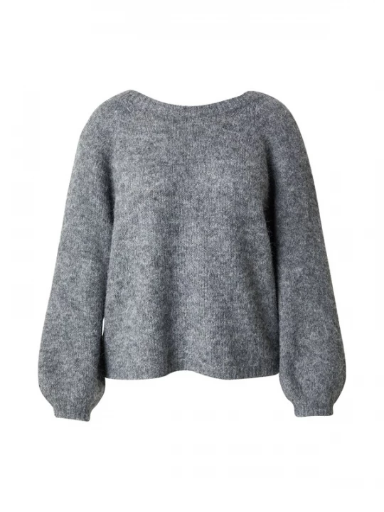 Foto van product Noisy May Curve Gebreid vest 'NMSUTTON' donkergrijs
