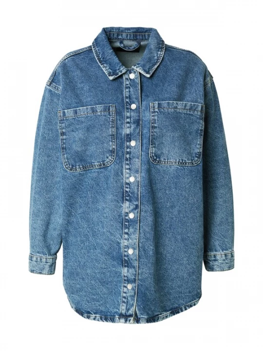 Foto van product Noisy May Curve Tussenjas 'NMALVA' blauw denim