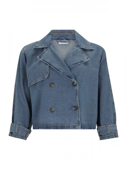 Foto van product Noisy May Curve Tussenjas 'NMARIZONA' blauw denim