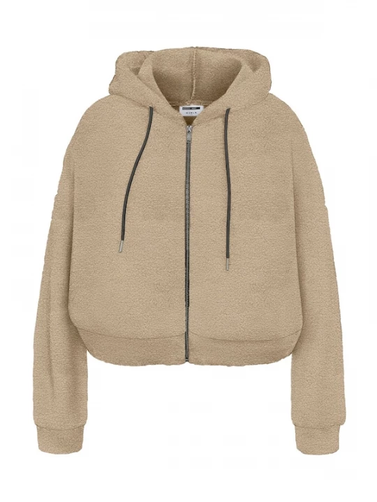 Foto van product Noisy may Fleece jas 'NMCUDDLE' taupe